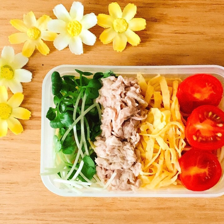 好きな具材でお弁当冷やし中華（麺にレタス入り）